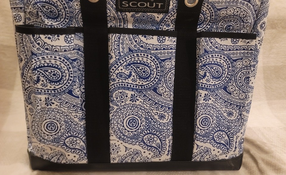Scout Bungalow Pocket Rocket Multi Pocket Tote Blue Weekender Beach