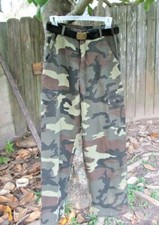 NWOT Boys Size 16 Large L Belted Cargo Camo Camouflage Pants Faded Glory Hunting