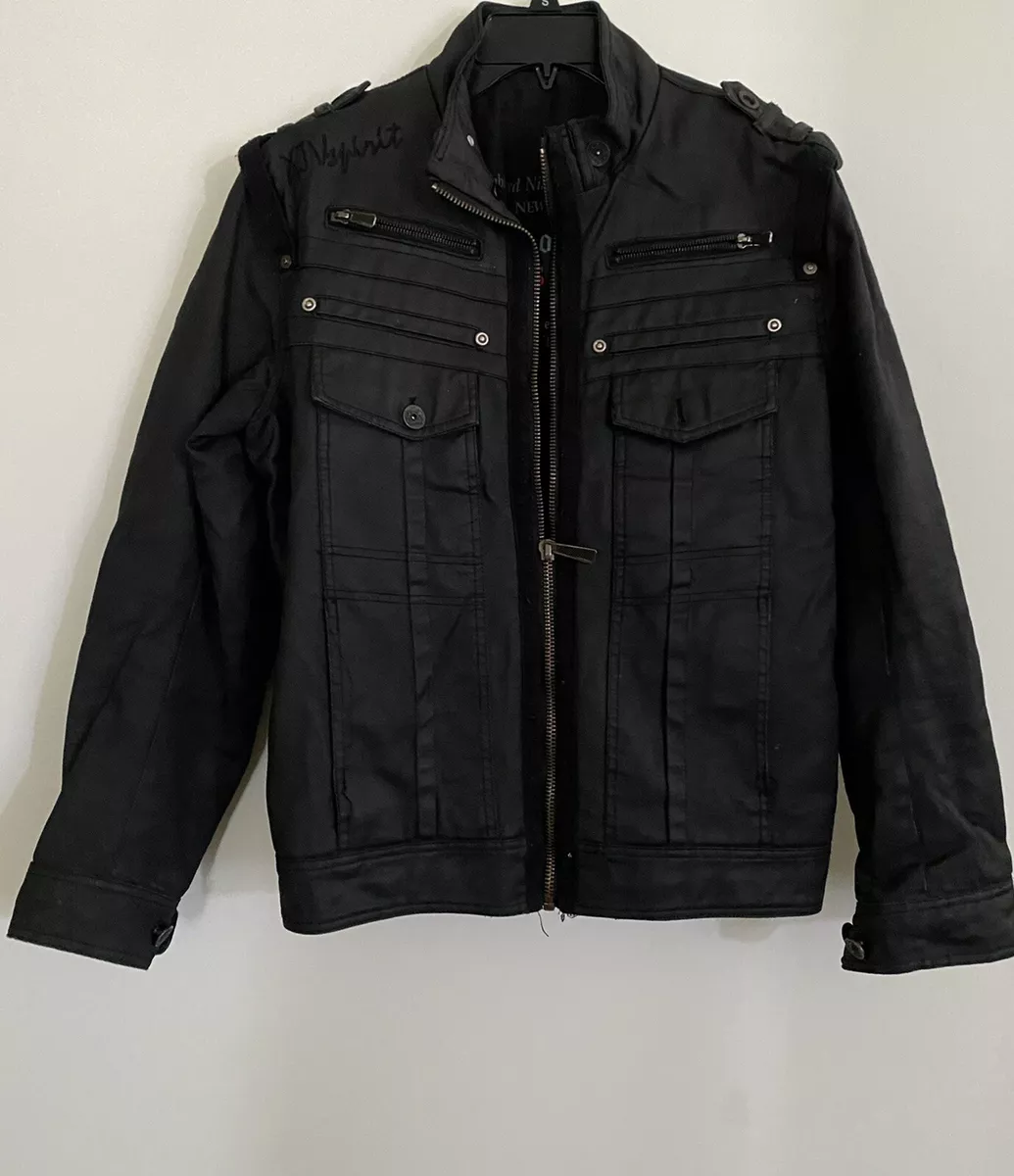 XIOS New York Full Zip Men's Jacket Black Cotton Size S. | eBay