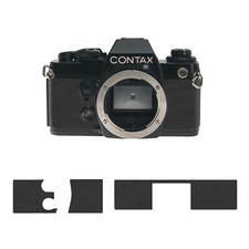 Premium Smooth Synthetic Leather Cover Kit for   ---   Contax  139   ---   Black