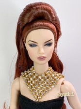 Gold Necklace For Fashion Royalty Integrity Poppy Parker NuFace Doll Jewelry 1/6