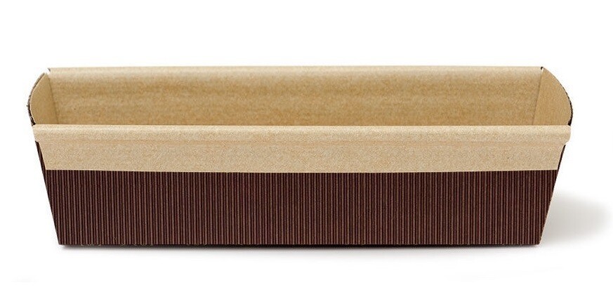 Stampo Plum Cake in carta forno 21,5x7,5x4,5 cm  conf da 5 pz