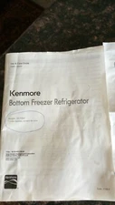 Kenmore Refrigerator 111.73046510 Bottom Freezer Use&Care Guide Manuel