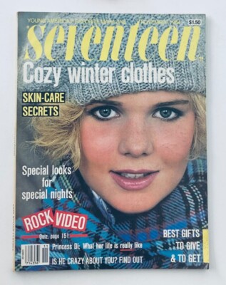 VTG Seventeen Magazine November 1984 Cover Girl Rachel Dillman No