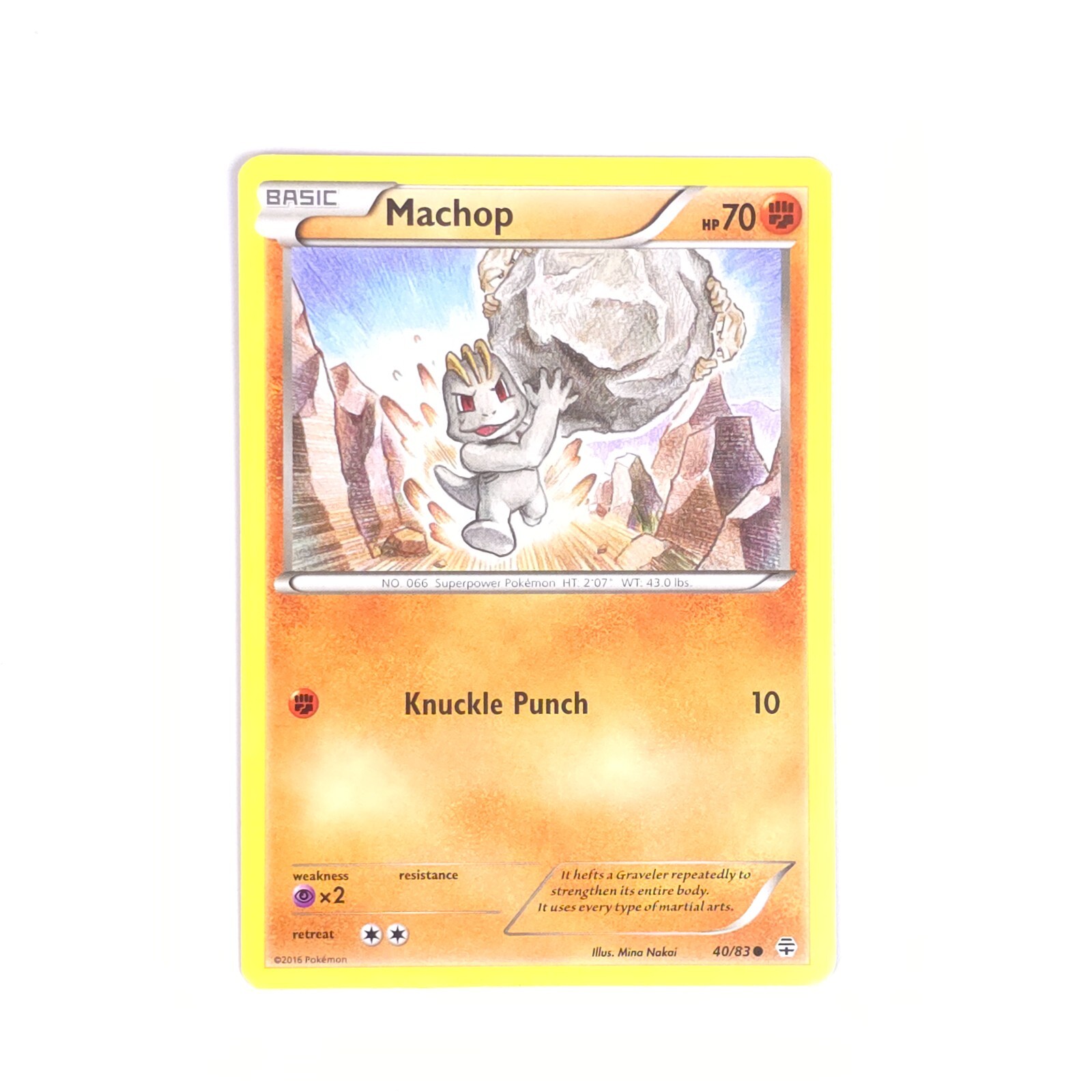 Machop 40/83 Pokemon Generations Common NM