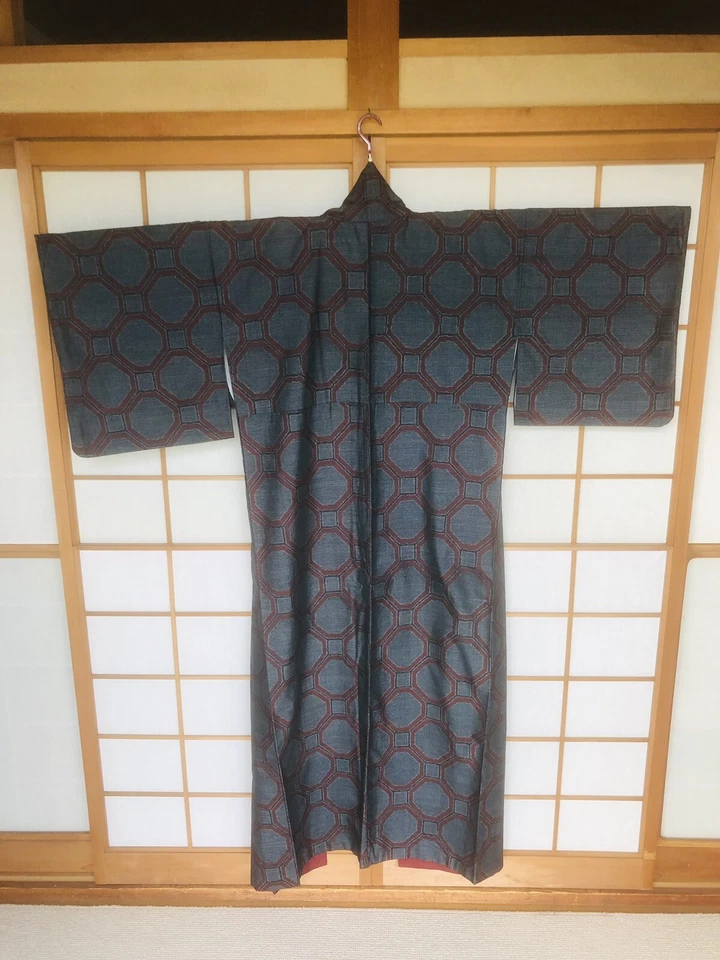 Kimono Japonés Hombre Mujer Alta Calidad Pura Seda Vintage Ropa Tradicional_96 Foto 2 de 4