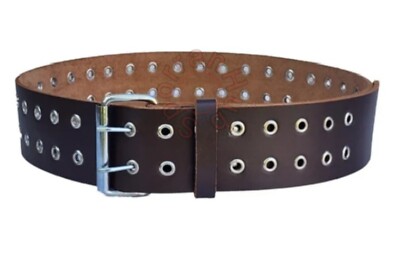 Mens Women Real Leather Double Prong Double Eyelet Grommet  display picture 1