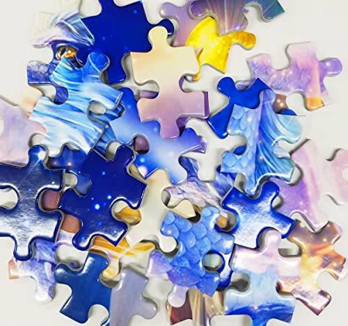 Guardian Dragon in the Sky BlueDragon 600 Piece Puzzle Beverly