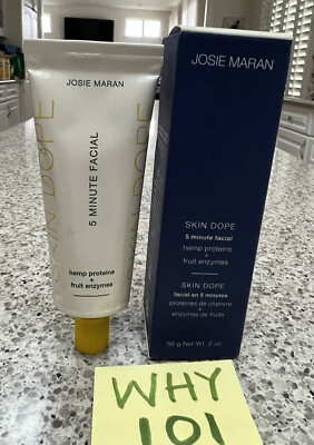 Josie Maran Skin Dope 5 Minute Facial Fruit Enzymes 2oz/56g FULL SZ SEAL BOX $42