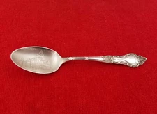 Clinton Iowa High School Sterling Silver Souvenir Spoon Shepard Mfg Co 5 3/8"