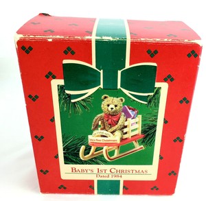 1984 baby's first christmas ornament
