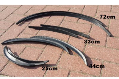 CARBON Fiber Bumper Lip Splitter Body Spoiler Skirt, 43cm, tailgate abriss arriè