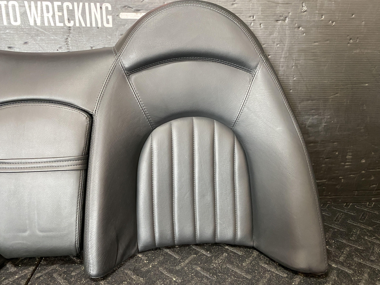 2004 MASERATI COUPE GT REAR SEAT BACKING UPPER CUSHION BLACK LEATHER