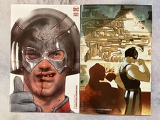 PEACEMAKER TRIES HARD #1&2 SET OF 2 1:50,25 DI MEO FOIL HIPP VARIANT DC COMIC BA