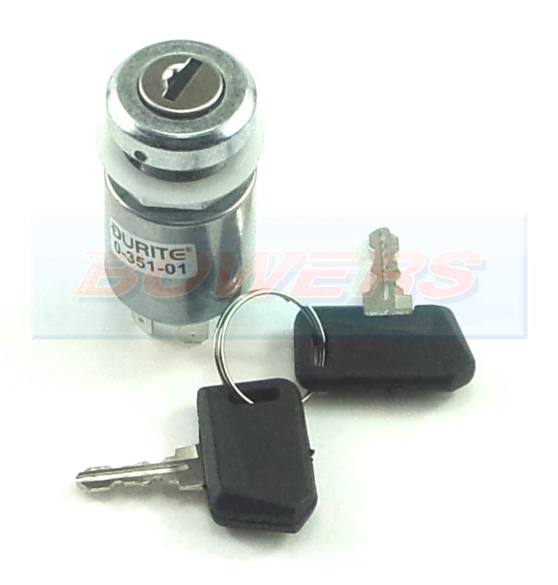 Durite 0-351-01 Ignition Switch 2 Position 22mm Panel Hole Supplied With 2 Keys