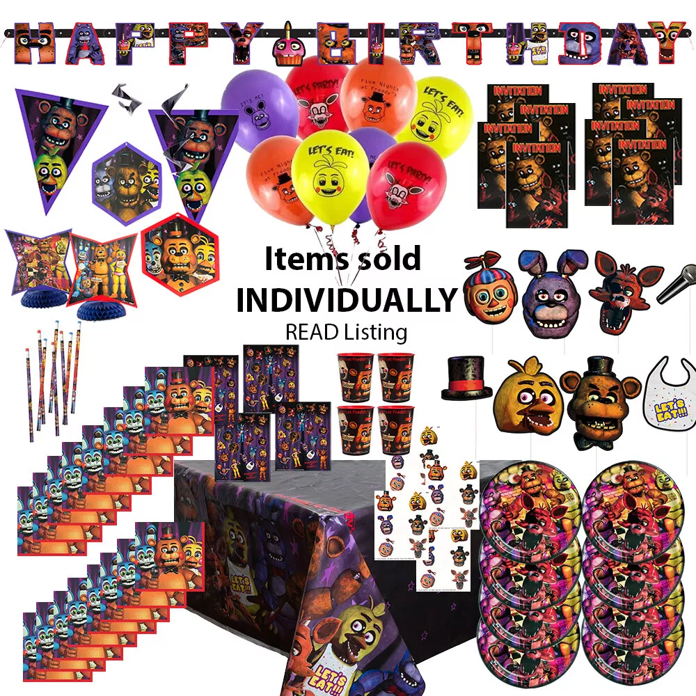  Five Nights at Freddy Party Supplies Set, Banner