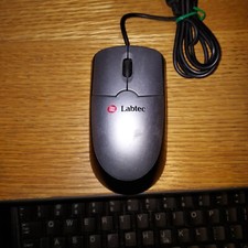 Labtec USB mouse, Black and Silver, Cleaned and tested. Nice