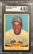 1954 RED HEART Baseball Card MINNIE MINOSO Chicago White Sox SGC 4.5