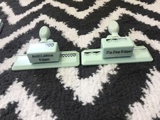 Lot Of  2  Martha Stewart Zigzag Edger And Arch Lattice Edger Punch - Mint Green
