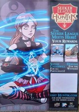 HUNTIK TCG SECRETS & SEEKER LEAGUE STORE POSTER BRANDNEU
