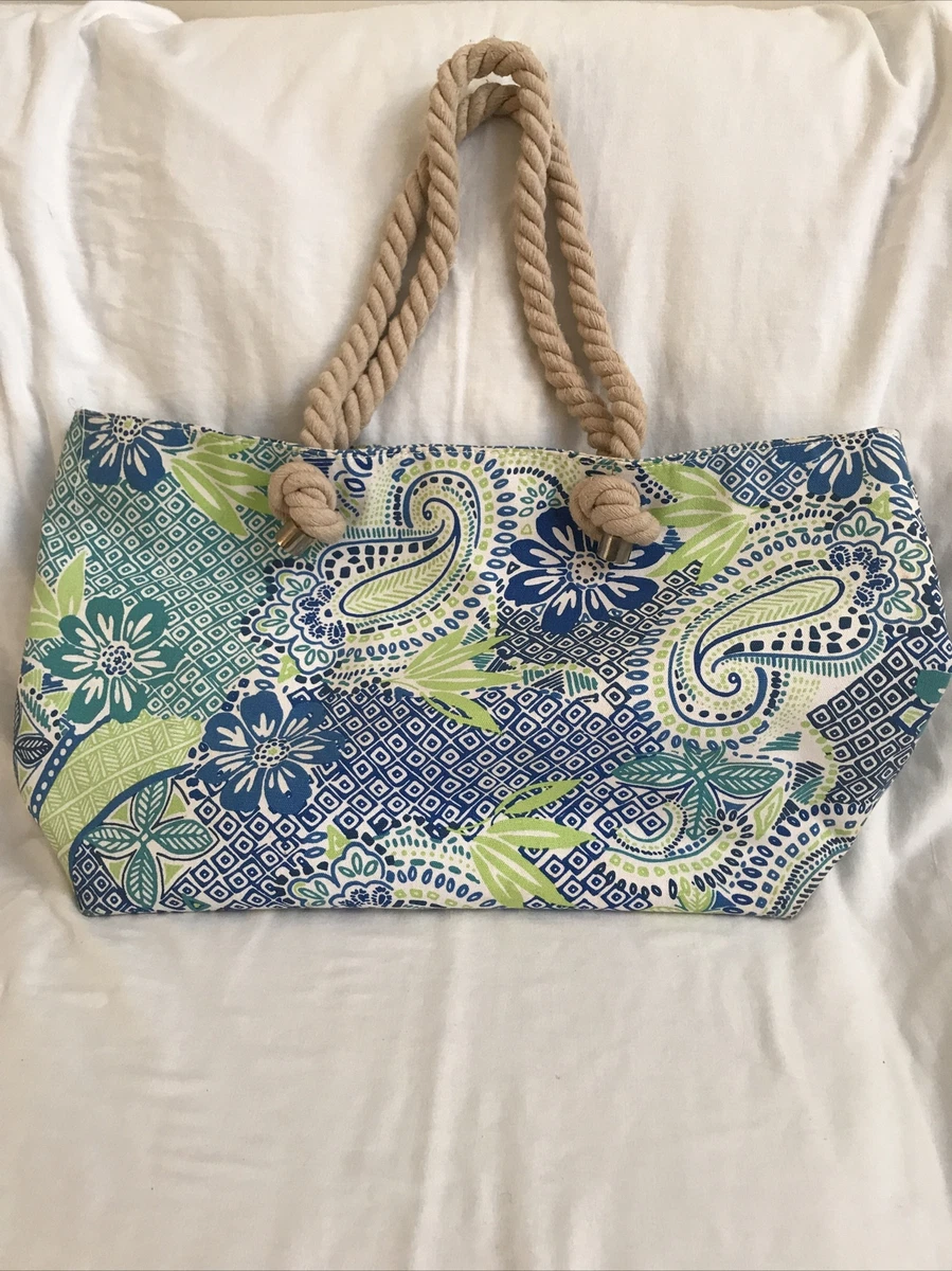 APHORISM by Anthropologie- large tote bag- rope handles