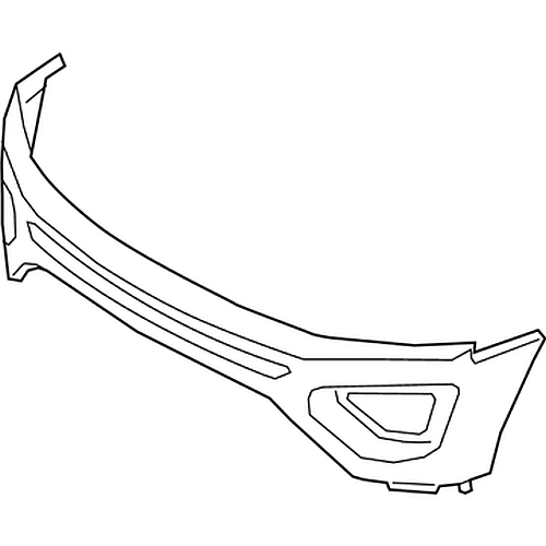 Ford Expedition CAPA Certified Front Bumper Without Sensor Holes - FO1000747C