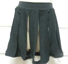 black slitted skirt dance costume matte spandex Small Adult missing the hoop
