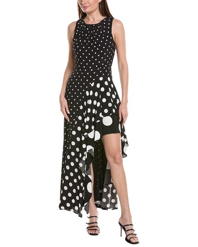 Milly Spencer Polka Dot Combo Sleeveless Ruffle Maxi Dress Women's Milly Spencer Polka Dot Combo Sleeveless Ruffle Maxi Dress Women's