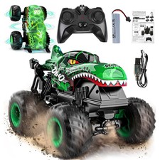 Monster Truck Toys - Remote Control Monster Truck with Light  Music, Dinosau...