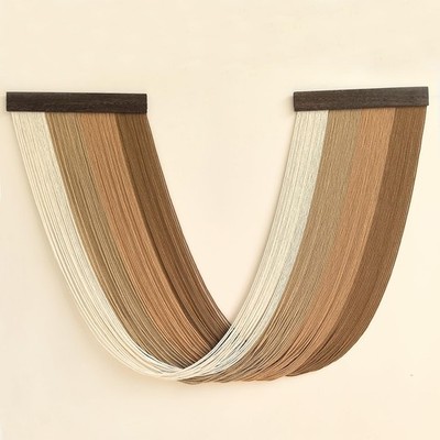 Large Macrame Wall Hanging Dip Dyed Yarn Tapestry Ombre Yarn Gradient Color M...