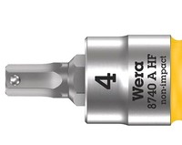 "Socket: Hex Key-Bit; Hex Plus; HEX 4Mm; 1/4\"; Zykl - WERA.05003333001 | EU Stock"