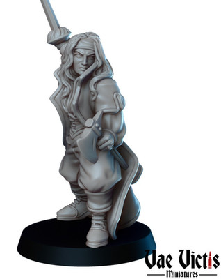 ''Vampire Slayer Woman'' Vae Victis Miniatures D&D Warhammer Mordheim Frostgrave