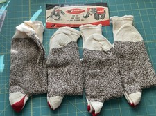 Vintage Nelson Original Rockford Red Heel Work Socks 4 pack