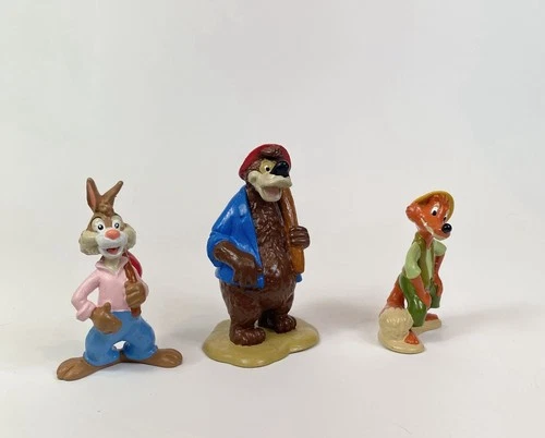 Disney Brer Rabbit Bear Fox PVC Figure Lot Splash Mountain Song of the South