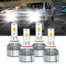 For Chevrolet Silverado 2500 1999-2004 LED Headlight Kit Bulb High Low Beam