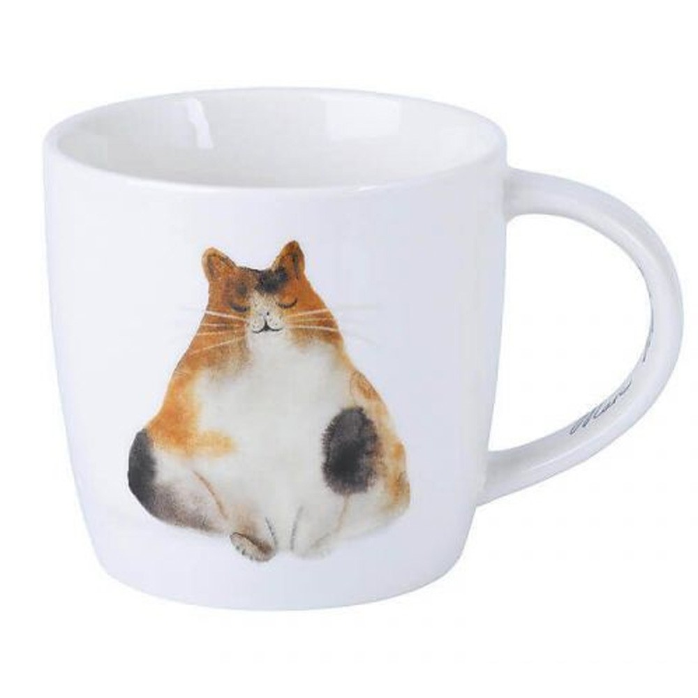 TAZZA MUG FELINE FRIENDS CONTENT CAT 400ML LIVELLARA