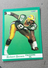 Fleer 1991 Robert Brown #250 Green Bay Packers Base Set NFL Football Card