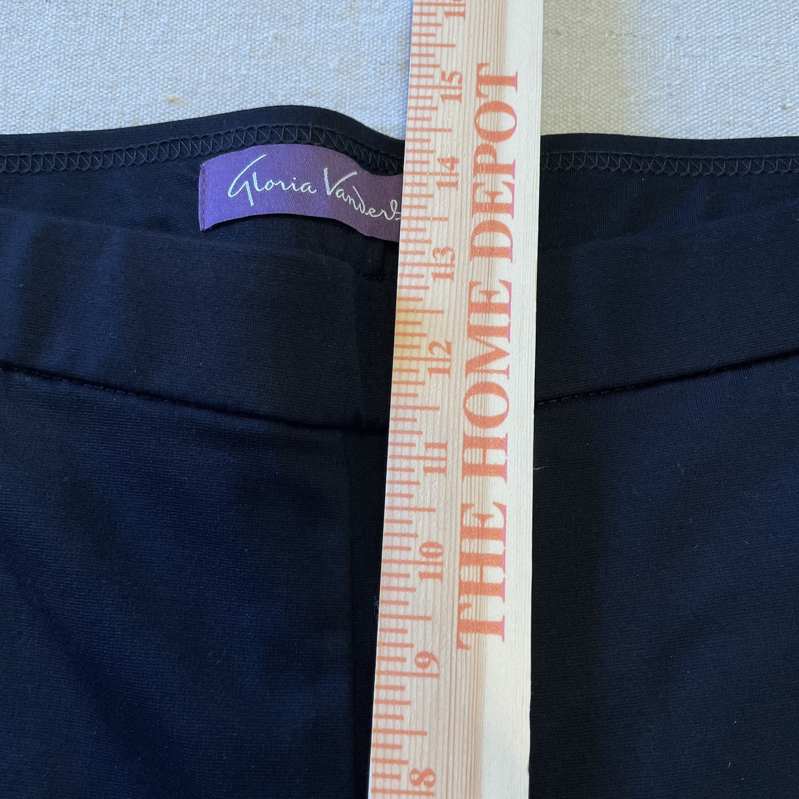 XL Gloria Vanderbilt Women's Cropped Pull On Ponte Pant Black 16 - 18 XL New thumbnail 15