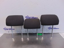 VW Golf Plus Headrests 08-14 Rear Head Rests Black Cloth Set Of 3