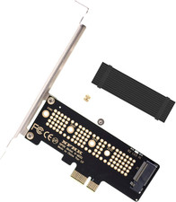 Deal4Go 2280/2260/2242/2230 M.2 SSD NVME M Key to Pcie Adapter Card W/Heatsink C