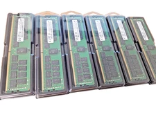 Lot of 6 Micron 64GB DDR4 3200AA ECC RDIMM 2Rx4 Server RAM MTA36ASF8G72PZ-3G2F1