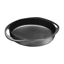 Pre Seasoned Cast Iron Baking Pan - 9.5" Round, Non-Stick, Double Handled Tar...