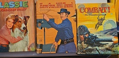 Vintage The Rifleman,Lassie, 3 Others (HC)Whitman Publishing TV Edition 