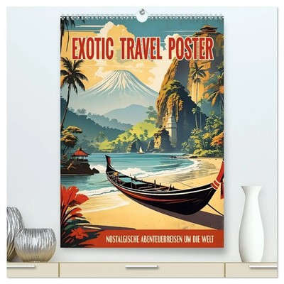 Exotic Travel Poster - nostalgische Abenteuerreisen um die Welt (hochwertiger...