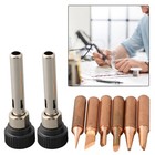 Soldering Tips Kit Lead-free Parts With Handle Adapter Set Accessories