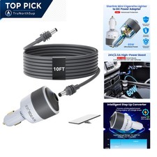 Starlink Mini Car Adapter 12V to 24V DC Step Up Converter with 10ft Cable