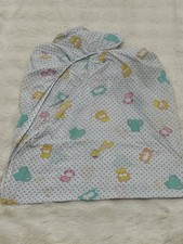 Vintage Cuddle Time Baby Fitted Crib Sheet Set Pastel Kawaii Colors Animals