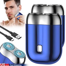 Dual-Head Electric Shaver Portable For Men Razor USB Rechargeable Home Travel US