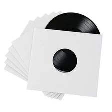 200 - Pack White Paper Vinyl Record Inner Sleeves 12-Inch LP Album
