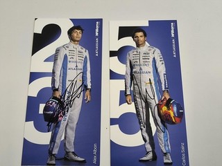 Williams new signed 2026 ALEXANDER ALBON CARLOS SAINZ FW48 2026 2 Cards